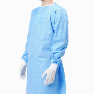 Il funzionamento dell'ospedale abbiglia l'abito chirurgico eliminabile di isolamento medico blu