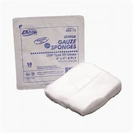 4 da 4 3x3 3x4 Gauze Sponge Foam Bandage Non sterile tessuto