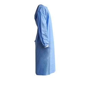 Abito paziente eliminabile chirurgico degli abiti 35-40gsm Smms Sms del PE impermeabile eliminabile dell'abito